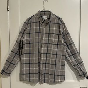 Sonoma Men’s Large Button Down Dress/Semi-Casual Shirt  - Light Gray